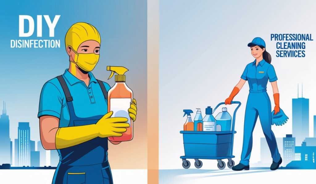 DIY Disinfection vs. Professional Cleaning Services